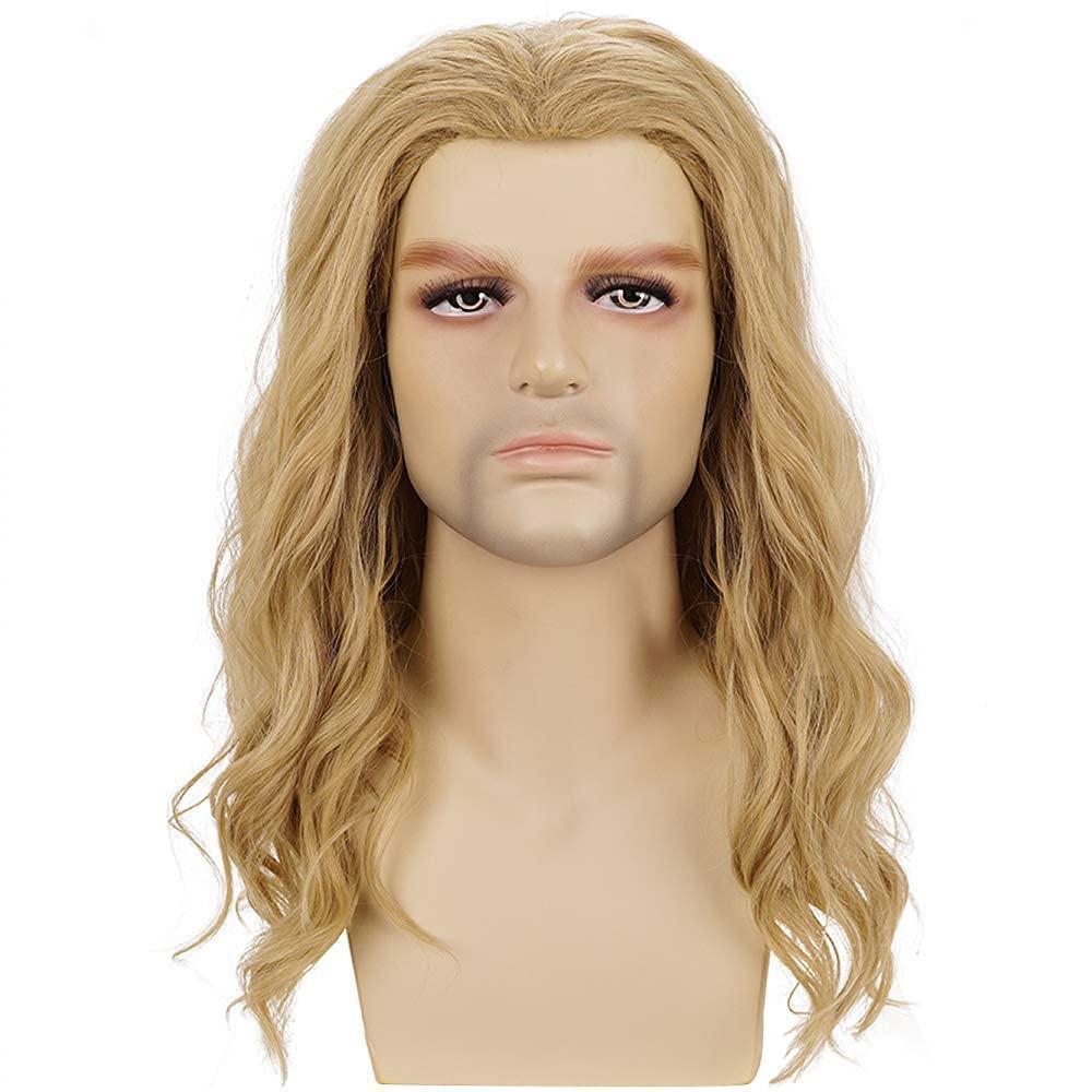Thor | Men's Party Costume | Blonde | Long Wavy Curly | TM Pop