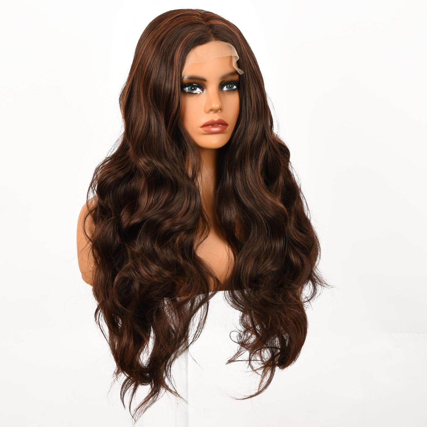 Celeste | Brown Highlight | Loose Wave | T-Part Lace Front | 24-inch | SML720 | Apn Popinrow