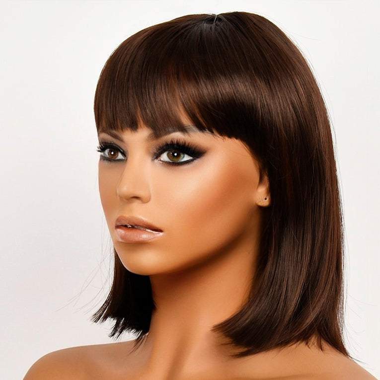 Velma Dinkley | Costume Cosplay | Scooby-Doo | Brown Bob | 12inch | CS7336 | Apn 51talk