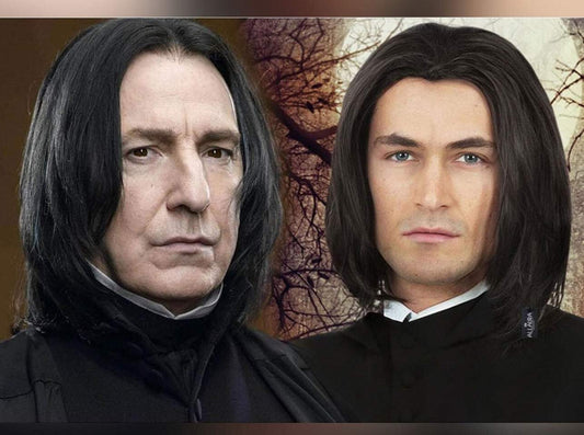 Dark Professor Severus Snape | Costume Cosplay Wig | Harry Porter | Black | 16inch | TM Pop