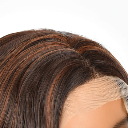 Celeste | Brown Highlight | Loose Wave | T-Part Lace Front | 24-inch | SML720 | Apn Popinrow